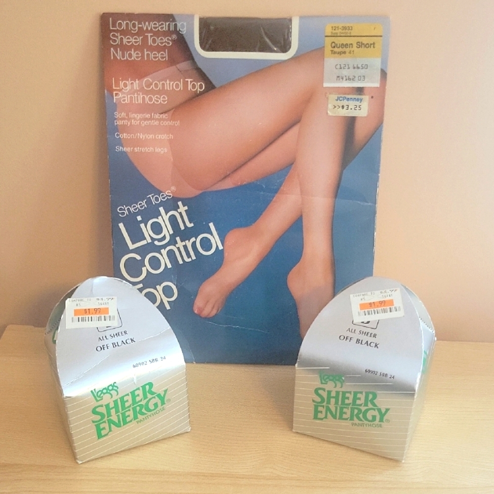 Sheer Energy Pantyhose - Off Black